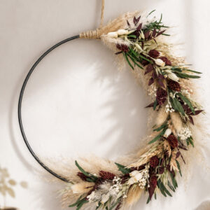 Flower Hoop "brown nature love"