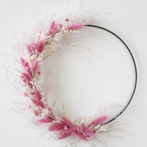 rosa floral hoop