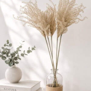 Reed Gras fluffig natur 70cm (1 Bund / 5 Stk.)