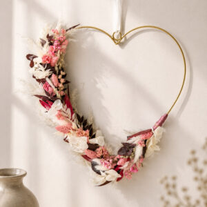 Flower Heart "little maroon love"