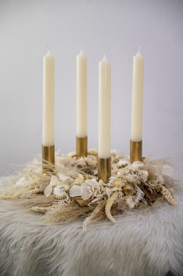 trockenblumen adventskranz