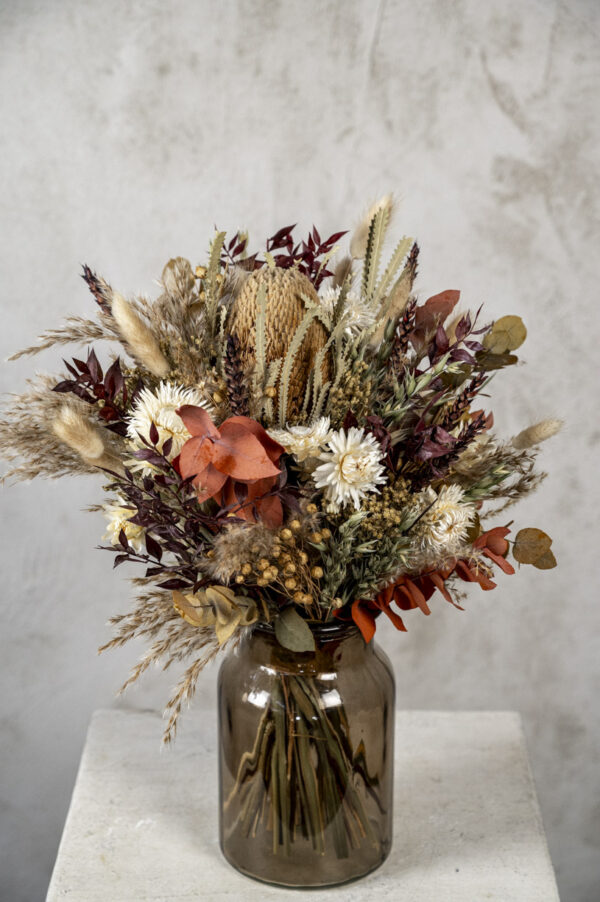 Trockenblumenstrauß herbstlich