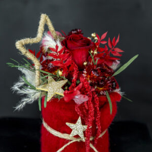 Trockenblumengesteck "red xmas"