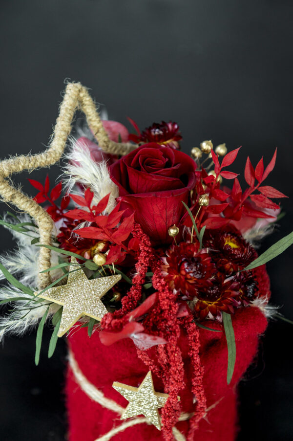 Trockenblumengesteck "red xmas" – Bild 2