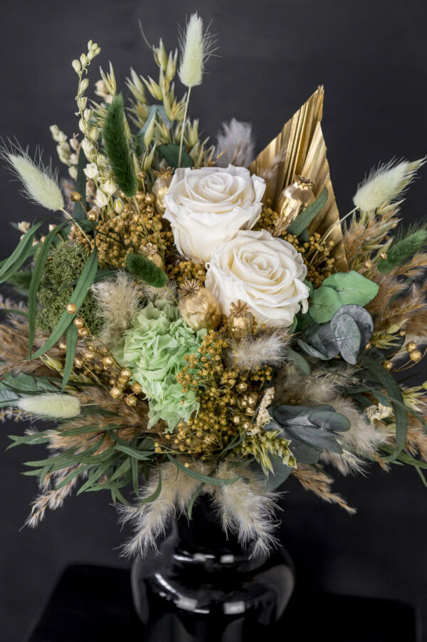 Trockenblumenstrauß "green xmas" – Bild 2