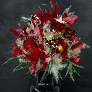 Trockenblumenstrauß "red xmas"