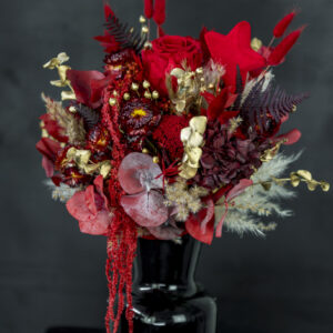 Trockenblumenstrauß "red velvet xmas"