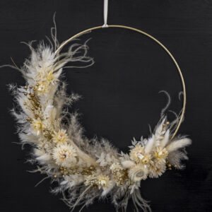 Türkranz / Flower Hoop „gold'n glow xmas“