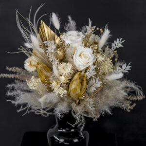 Trockenblumenstrauß "gold'n xmas"