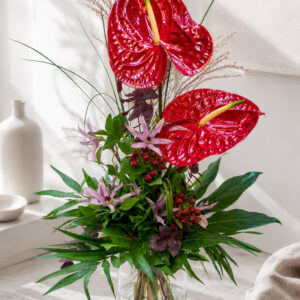 Blumenstrauß "exotic red"