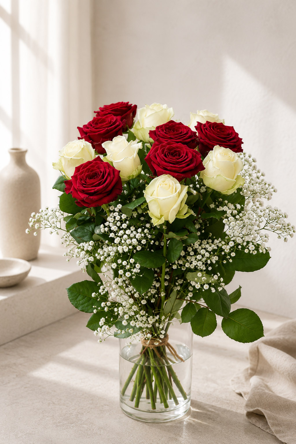 Trockenblumen - Trockenblumenstrauß - Pampasgras - Blumenstrauß "Der Klassiker"