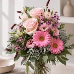 Blumenstrauß "rosa angehaucht"