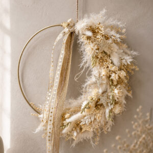 Türkranz / Flower Hoop „gold'n dream xmas“